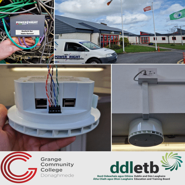 2 HALO Smart Sensor Vape Detection Devices installed for Grange Community College in Dublin. 